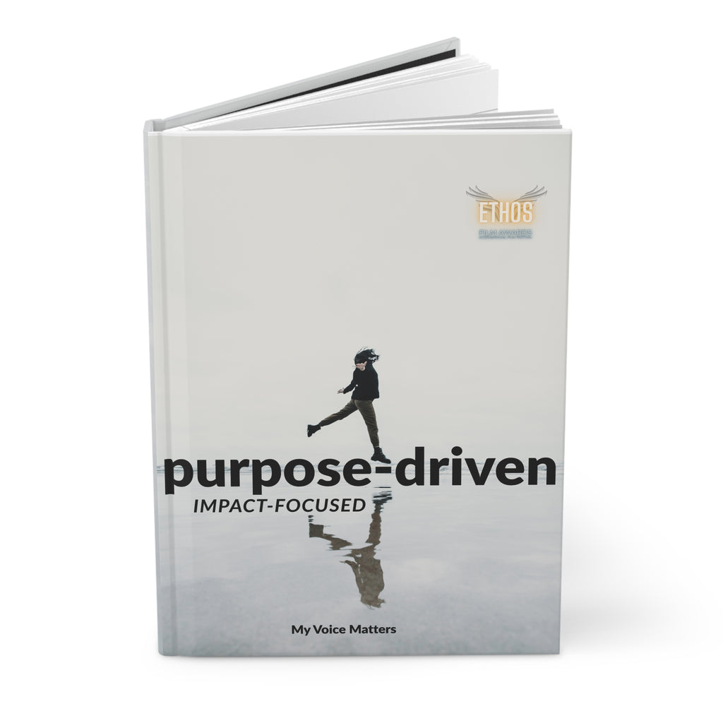 Ethos Purpose-Driven Hardcover Journal — "purpose-driven IMPACT-FOCUSED" Motivational Hardback Notebook
