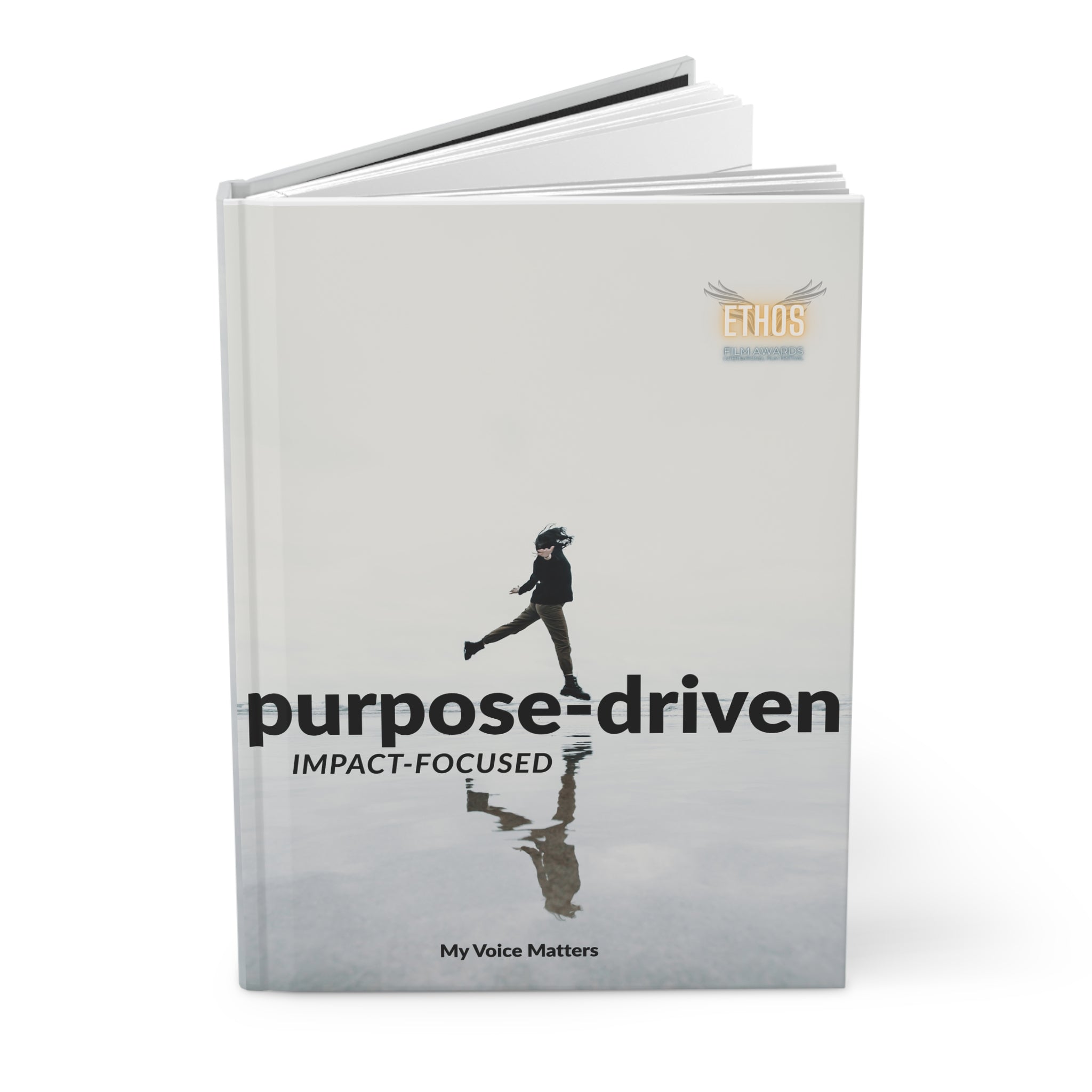 Ethos Purpose-Driven Hardcover Journal — "purpose-driven IMPACT-FOCUSED" Motivational Hardback Notebook