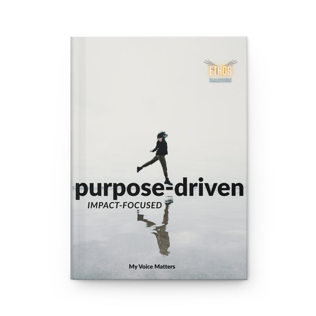 Ethos Purpose-Driven Hardcover Journal — "purpose-driven IMPACT-FOCUSED" Motivational Hardback Notebook